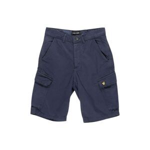 Lyle & Scott Blue Cotton Bermuda Men's Shorts